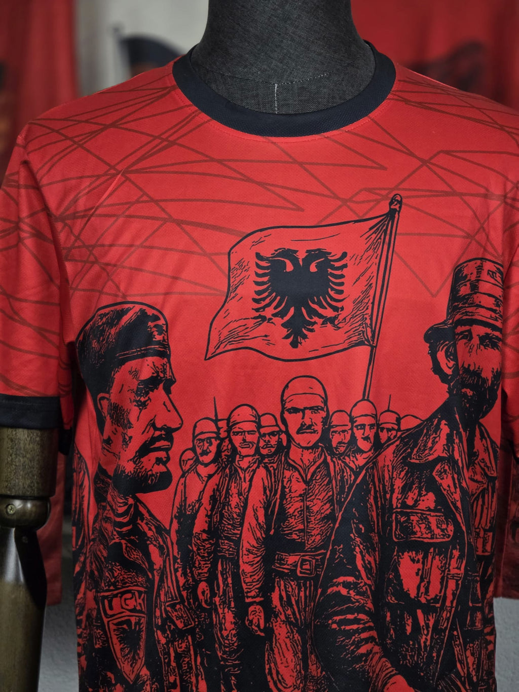 National Soul T-Shirt - Albania Graphic Style