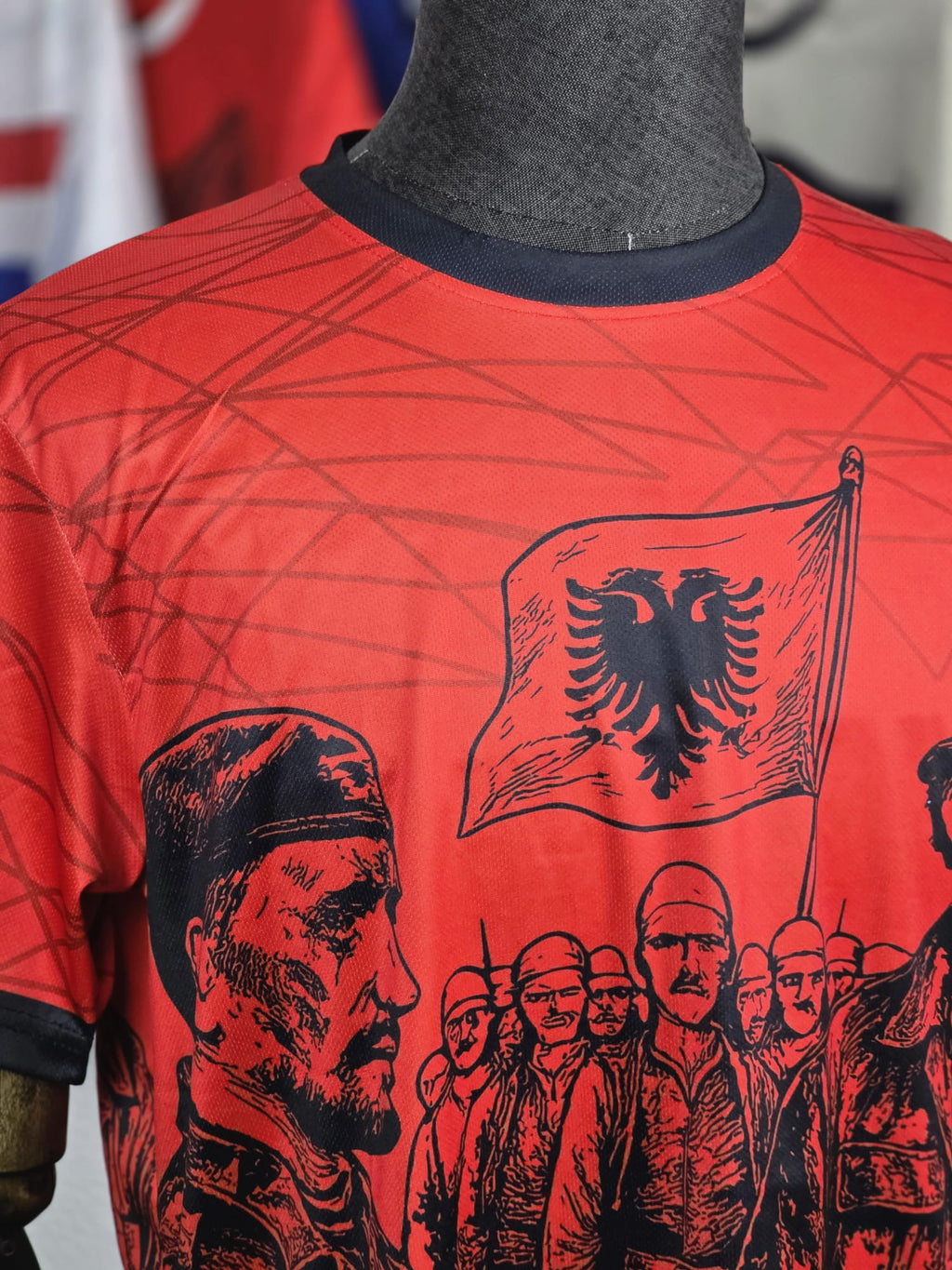 National Soul T-Shirt - Albania Graphic Style