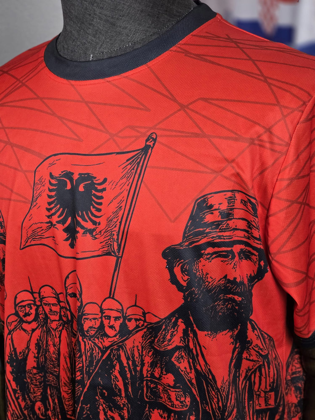 National Soul T-Shirt - Albania Graphic Style
