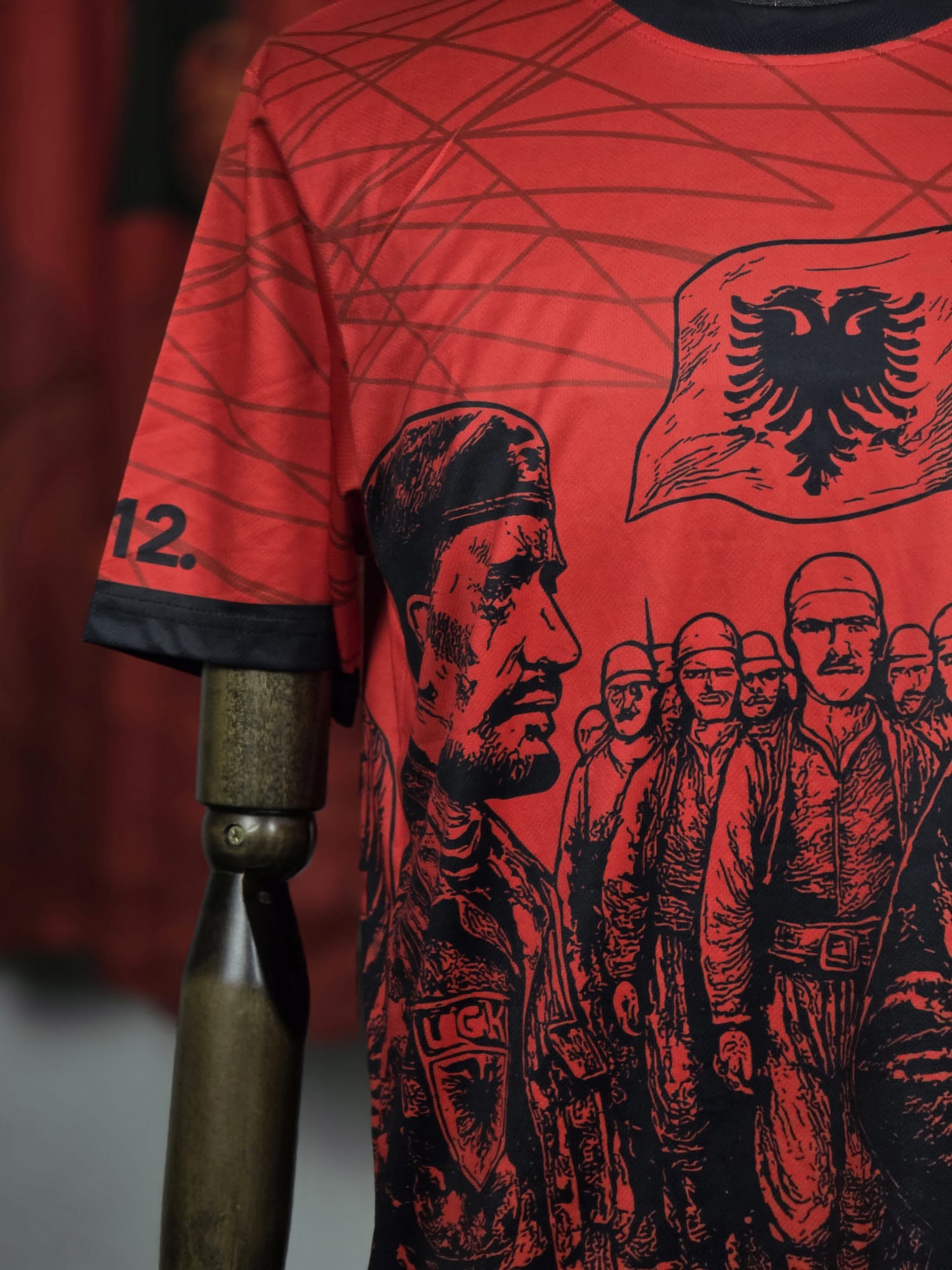 National Soul T-Shirt - Albania Graphic Style