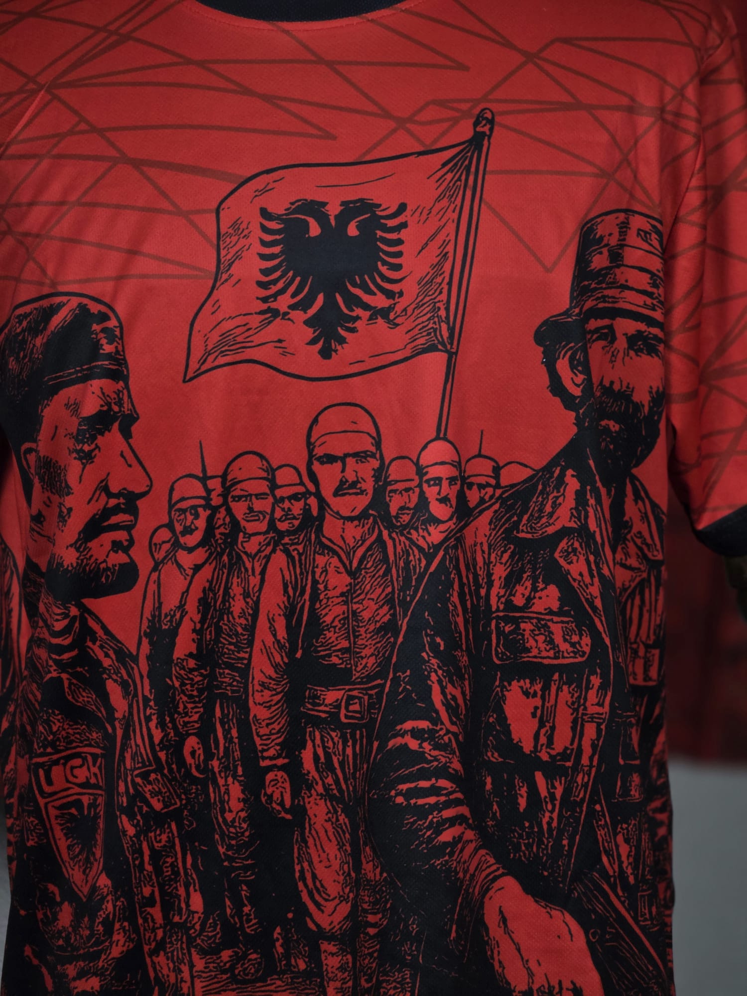 National Soul T-Shirt - Albania Graphic Style