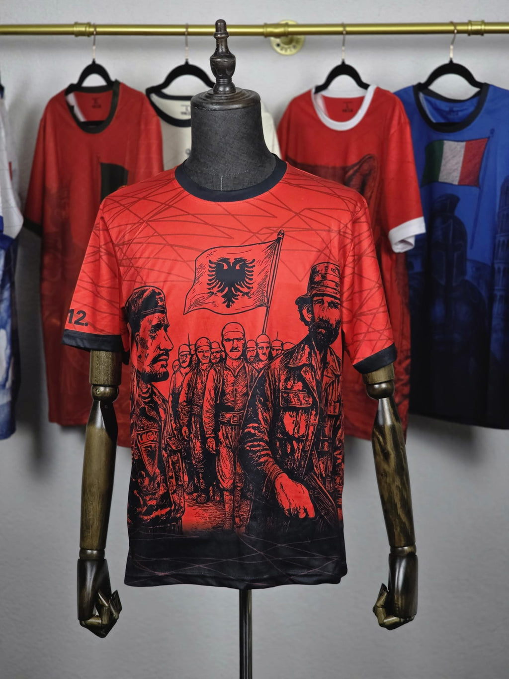 National Soul T-Shirt - Albania Graphic Style