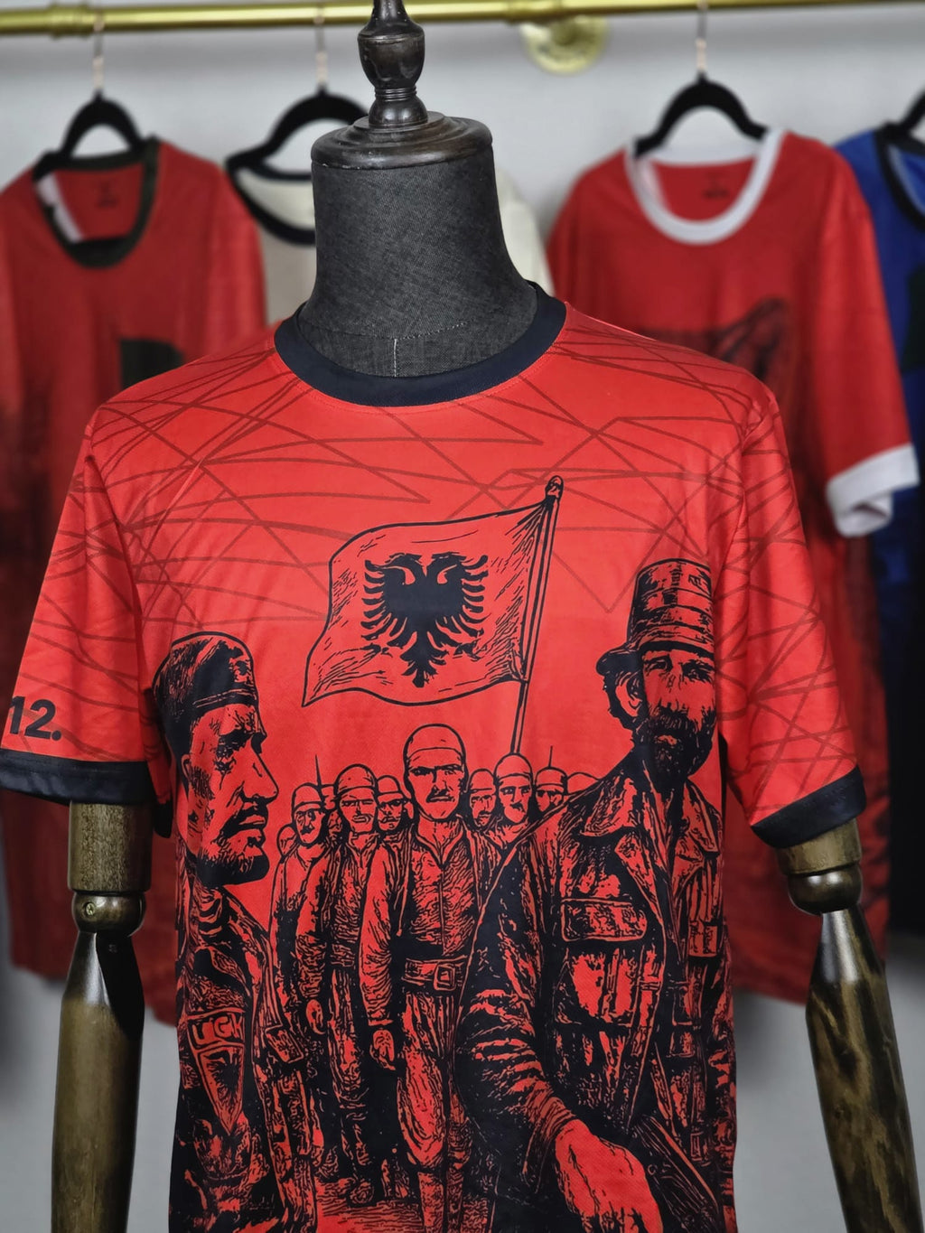 National Soul T-Shirt - Albania Graphic Style