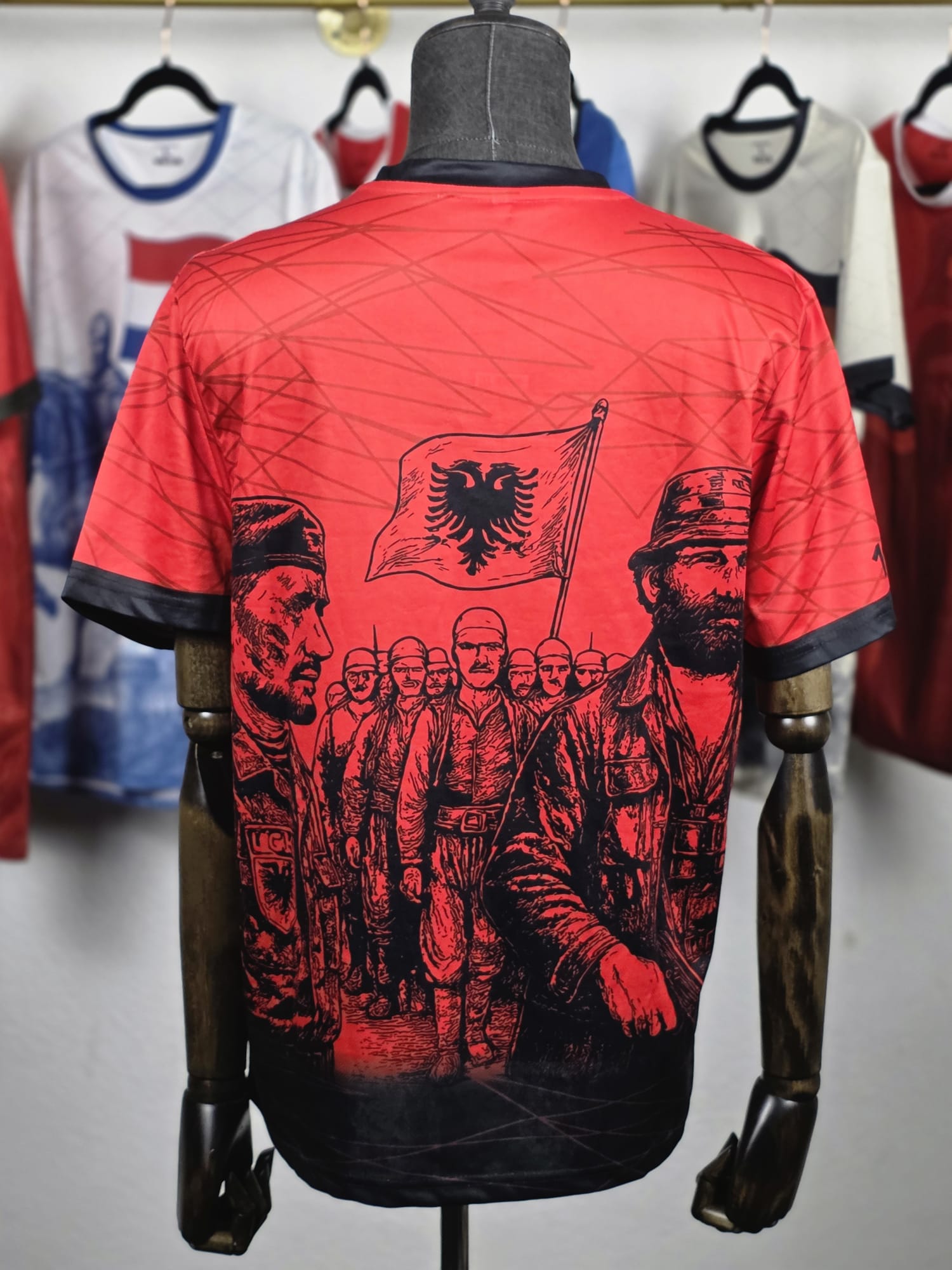 National Soul T-Shirt - Albania Graphic Style